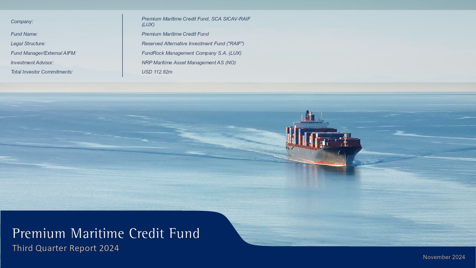 Premium Maritime Credit Fund - Q3 2024